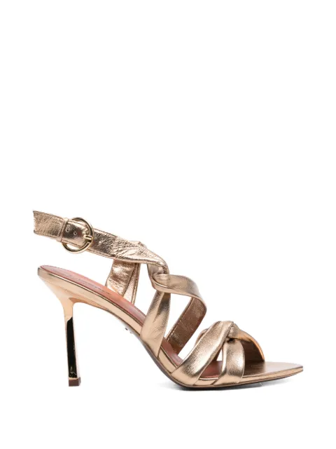 Lola Cruz Arabella knotted sandals Gold 090Z14BK