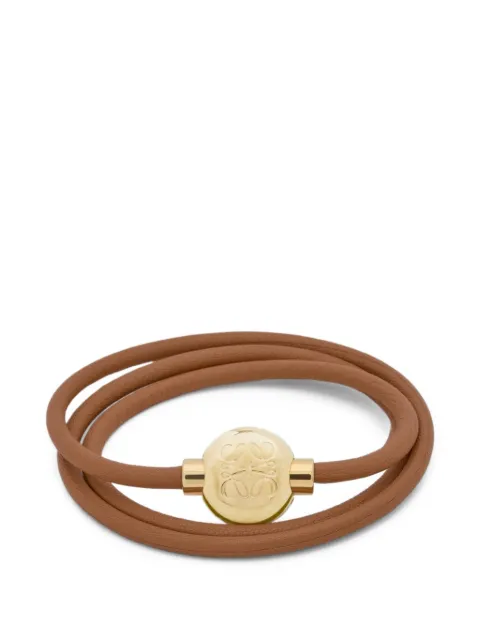 LOEWE Pebble bracelet in leather Gold JJ07240X01