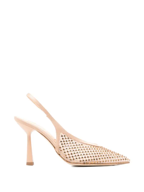 Chantal studded slingback court shoes Neutrals 3037