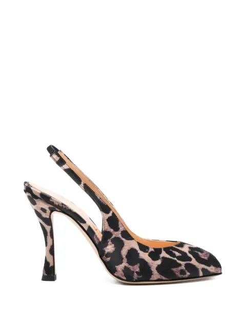 Chantal slingback leopard-print sandals Brown 3107