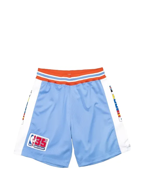 Mitchell & Ness NBA Clippers 80 striped logo shorts Blue ASHRSB19009SCLLTBL80