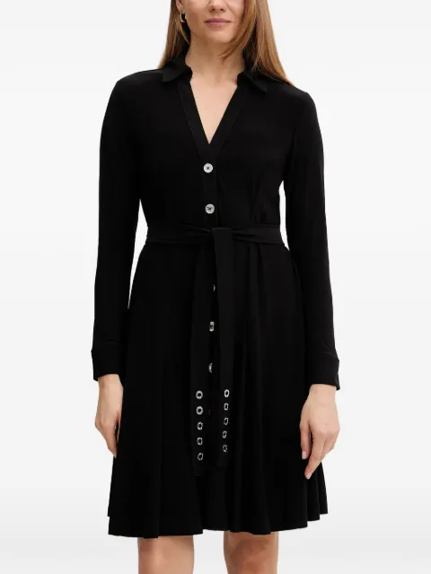 DKNY buttoned belted mini dress Black DD5J1P40