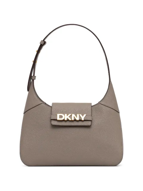 DKNY logo-plaque shoulder bag Brown R523KL20