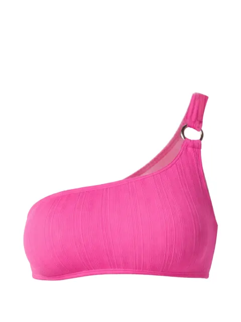 Michael Michael Kors one-shoulder ring bikini top Pink MM62140