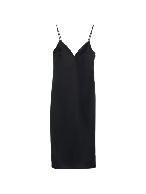 TWINSET V-neck strap dress Black 261TP2416