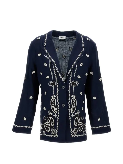 P.A.R.O.S.H. paisley-embroidered blazer Blue BEACH26D420574R