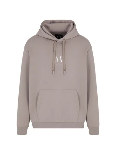 Armani Exchange logo-detail hoodie Brown XM000369AF10818