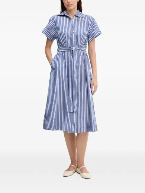 DKNY striped belt dress Blue DD5A1P12