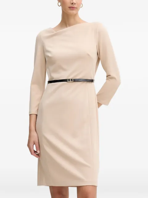 DKNY belt midi dress Neutrals DD5B1P80