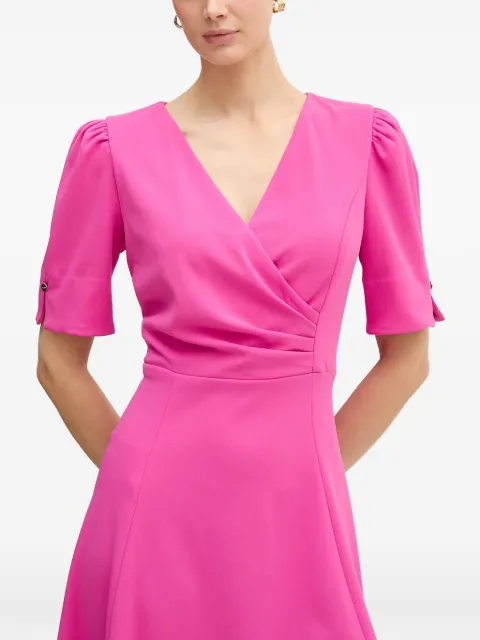 DKNY V-neck short-sleeve dress Pink DD6A127A