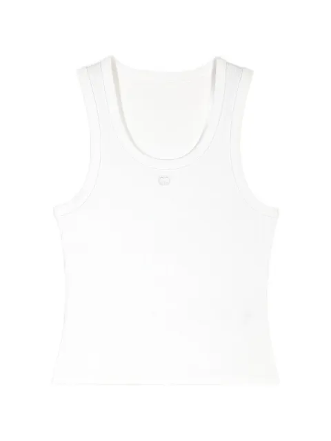Maje rib knit tank top White MFPTS01049