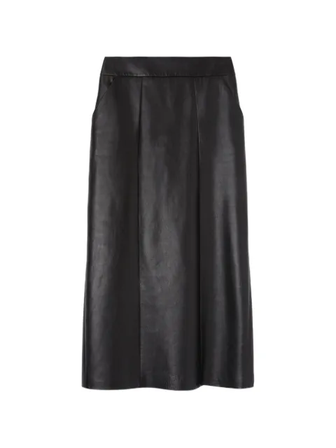 Ermanno Scervino leather midi skirt Black D472O715GKH