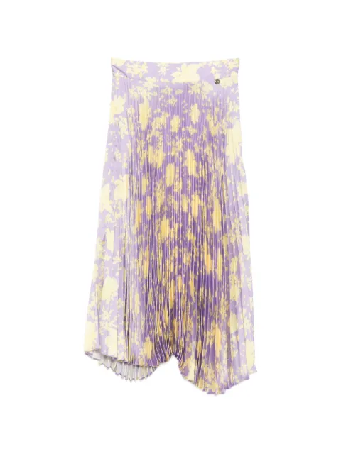 Catalina floral pleated MIDI skirt Purple S26CAT7300