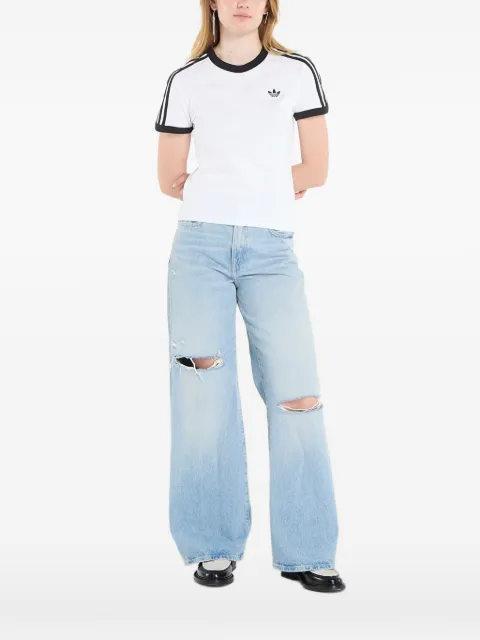 adidas three-stripe-signature T-shirt White KD3683