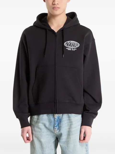 Vans logo-print hoodie Black VN000W4BBLK1
