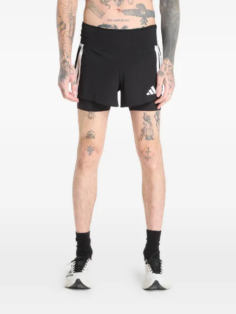 adidas Adizero stripe-detail shorts Black JD4202