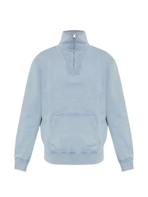 A.P.C. half-zip cotton sweatshirt Blue COHMUH37014
