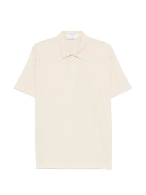 Daniele Fiesoli mercerized polo shirt Neutrals 4316