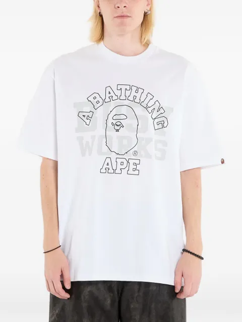 A BATHING APE® relaxed-fit T-shirt White 001TEL801328MWHT