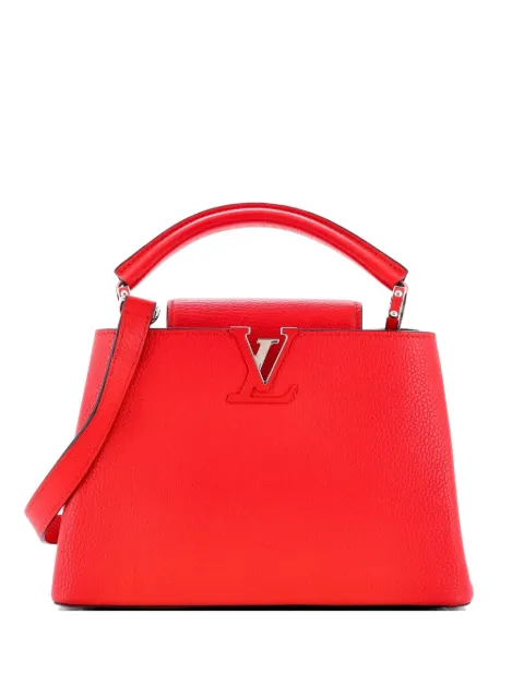 Louis Vuitton Pre-Owned Capucines Bag Leather BB satchel Red 9PAMZ1A780R22YYI