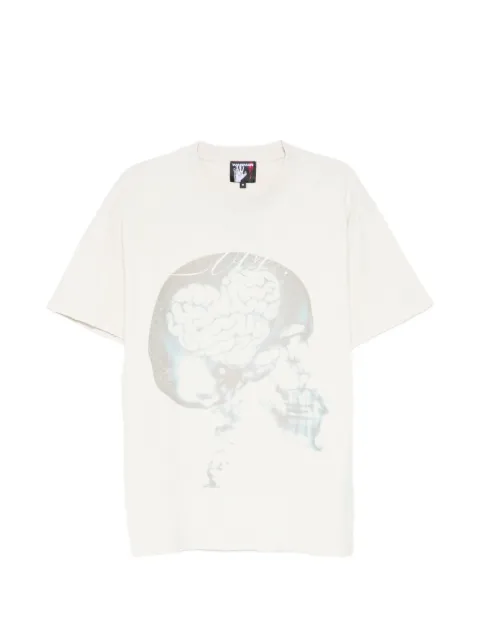 WARMAN skull-print T-shirt Neutrals WM5072