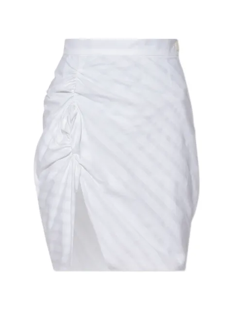 Vivienne Westwood striped gathered skirt Silver 1K010025W01ET