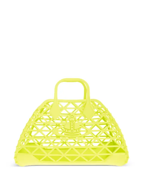 Vivienne Westwood X-Ray Orb-detail lattice tote bag Green 47020011WS002G