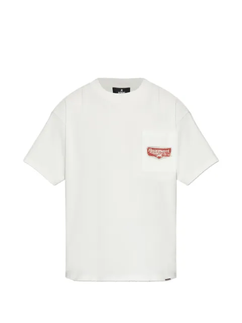 Represent chest-pocket graphic-print T-shirt White MLM100596