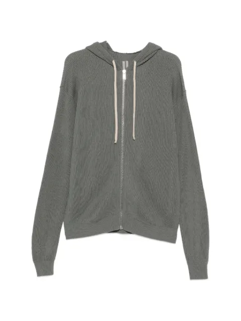 Rick Owens hooded zip-up cardigan Green RU01F2614KWVH