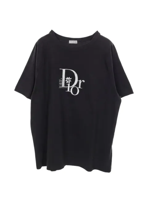 Christian Dior Pre-Owned x ERL 2010s logo-embroidery T-shirt Black 1030520