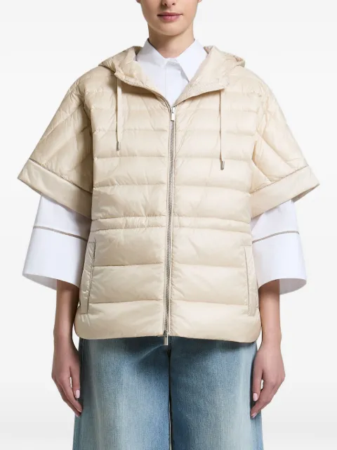 Peserico zip-up puffer jacket Neutrals A0346702200