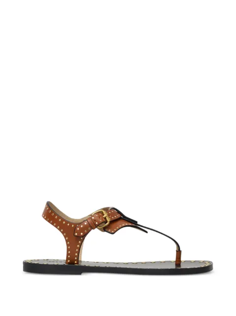 ISABEL MARANT buckle studded sandals Brown SD0272FAD1B015