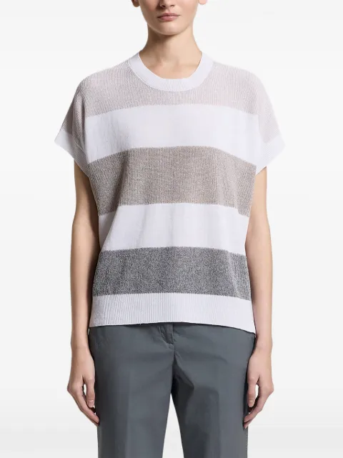 Peserico striped knitwear White S99116F129056U