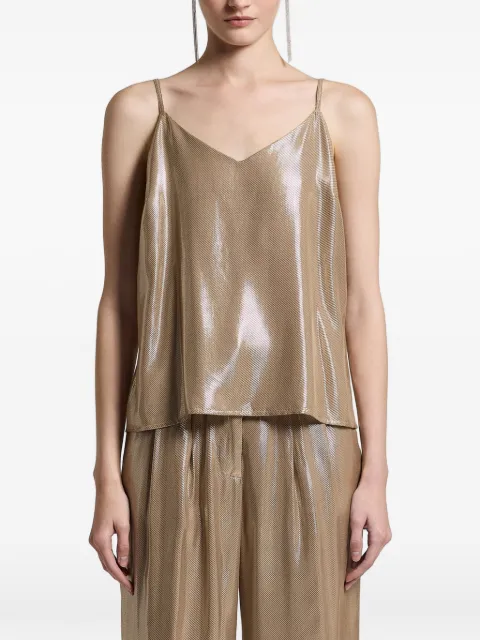 Peserico V-neck sleeveless top Neutrals E0803607007