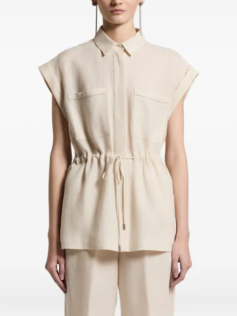 Peserico drawstring-waist shirt Neutrals S0631902600