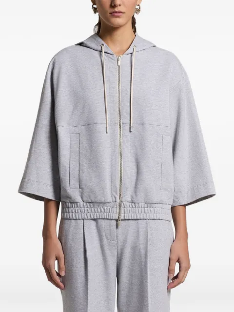Peserico zip hoodie Grey A12574J002379