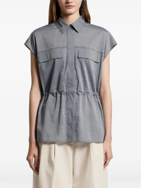 Peserico drawstring shirt Blue S0647602683