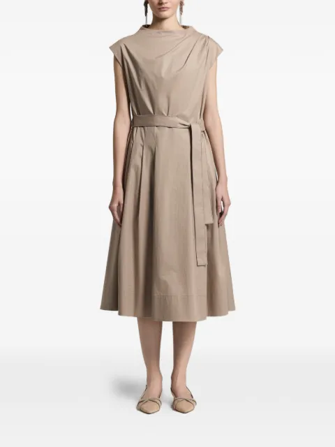 Peserico belted midi dress Neutrals S02993D01979