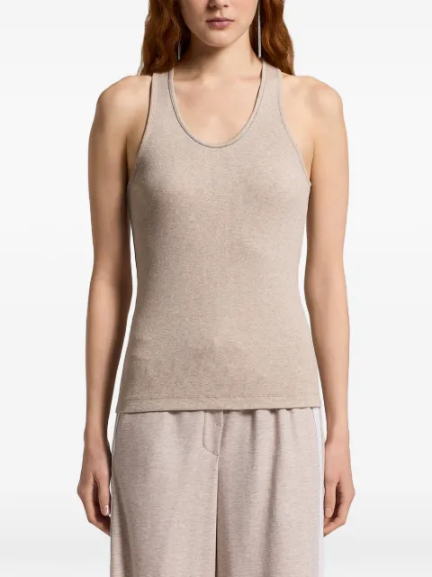 Peserico ribbed tank top Neutrals S08919J005669