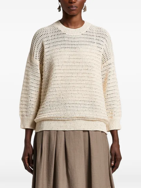Peserico open-knit jumper Neutrals S99121F0509110