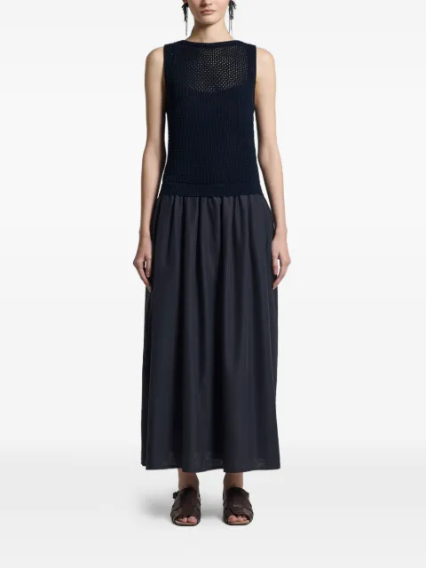 Peserico open-knit sleeveless maxi dress Blue S82151F079234V
