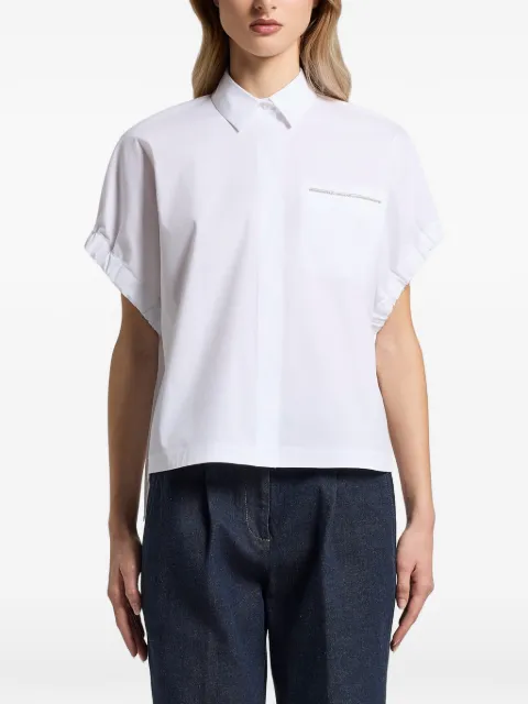 Peserico pocket ruffled shirt White S0694808928