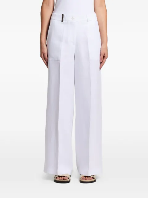 Peserico patch-pocket palazzo pants White P0405602606