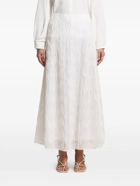 Peserico ruffled midi skirt Neutrals E0520703703