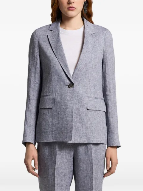 Peserico notched-lapel pocket blazer Blue S0116302600