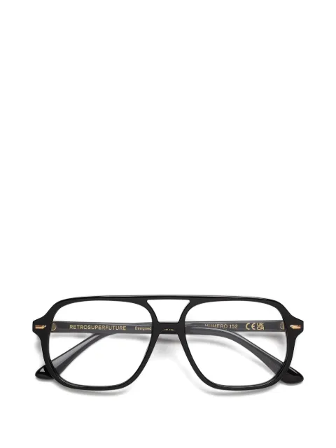 Retrosuperfuture pilot-frame glasses Black NUMERO152