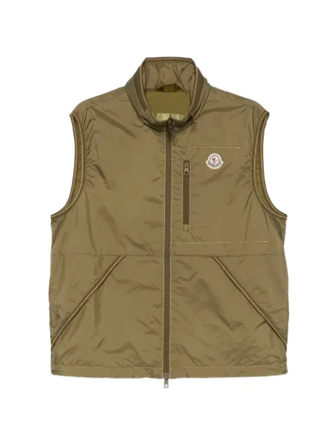 Moncler Ansiei zip pocket gilet Green L10911A0016753A5E