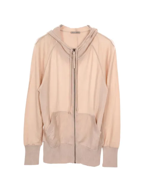 Bottega Veneta Pre-Owned 2010s zip-up cashmere hoodie Neutrals 1045590
