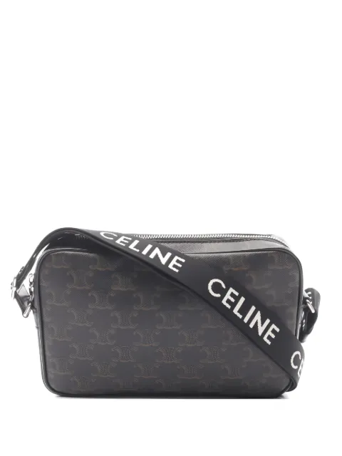 Celine Pre-Owned 2010s medium Triomphe shoulder bag Brown 1047162