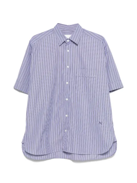 Nackiyé Dad's striped pocket shirt Blue 1000977